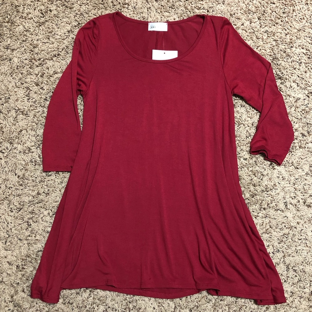 Amie Finery 3/4 Sleeve Top Small